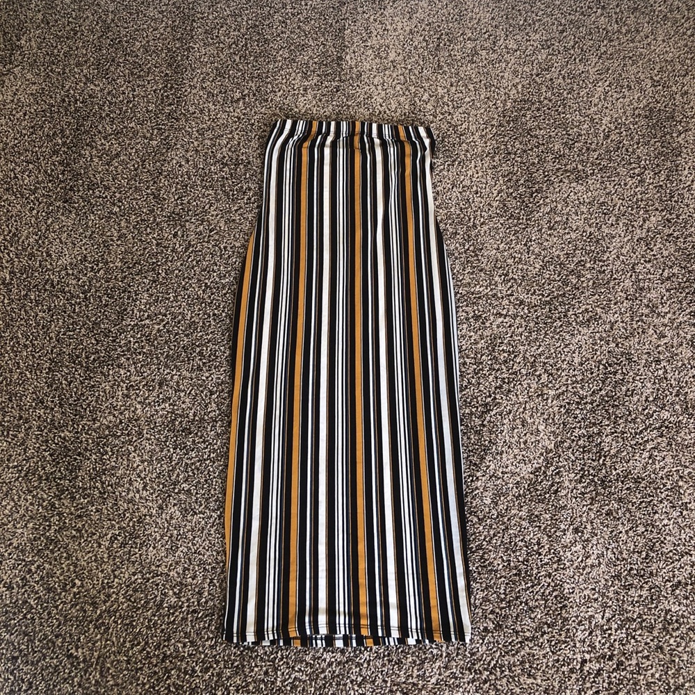 Striped tube dress